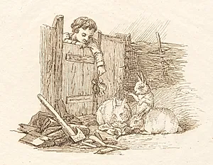 Illustration til "Halvhundrede Fabler for Børn" af Hey by Martinus Rørbye