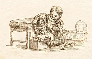 Illustration til "Halvhundrede Fabler for Børn" af Hey by Martinus Rørbye