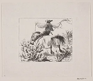 Illustration til "Herremandsbruden" by Oscar Andersen
