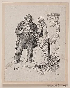 Illustration til "Herremandsbruden" by Ubekendt