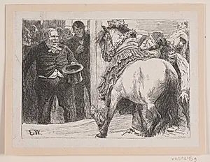Illustration til "Herremandsbruden" by Ubekendt