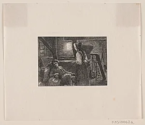 Illustration til "Hjortens flugt" by Louis Sørensen