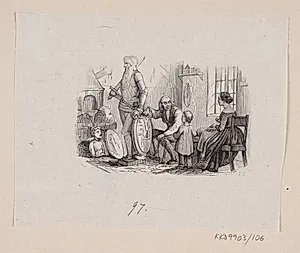 Illustration til "Holger Danske" i H.C. Andersen, "Eventyr og Historier", Bind 2 by H.P. Hansen