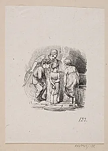 Illustration til "Hørren" i H.C. Andersen, "Eventyr og Historier", Bind 2 by H.P. Hansen