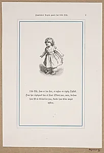 Illustration til "Hvorledes Dagen gaaer for Lille Lise" by Lorenz Frølich