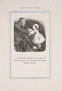 Illustration til "Hvorledes Dagen gaaer for Lille Lise" by Lorenz Frølich