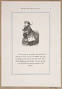 Illustration til "Hvorledes Dagen gaaer for Lille Lise" by Lorenz Frølich