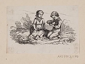 Illustration til "Ib og lille Christine" i H.C. Andersen, "Eventyr og Historier", Bind 2 by H.P. Hansen