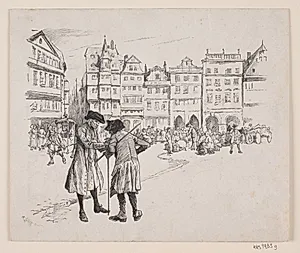 Illustration til "Jean de France" by André Bork