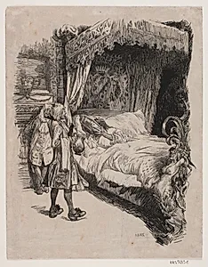 Illustration til "Jeppe på bjerget"