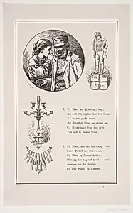 Illustration til Johan Krohn, "Peters jul" by Carl Leonard Sandberg