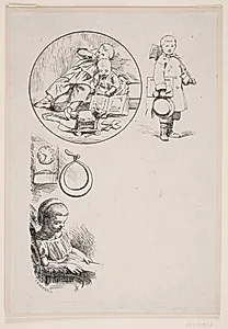 Illustration til Johan Krohn, "Peters jul" by F. Hendriksen