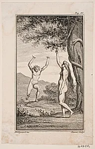Illustration til Johannes Ewalds "Adam og Eva" III by J.F. Clemens