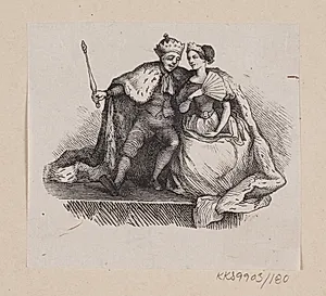 Illustration til "Klods-Hans" i H.C. Andersen, "Eventyr og Historier", Bind 2 by H.P. Hansen