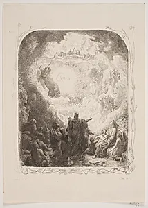 Illustration til "L'Oraison Dominicale" by Lorenz Frølich
