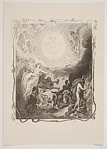 Illustration til "L'Oraison Dominicale" by Lorenz Frølich