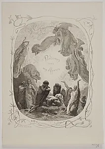Illustration til "L'Oraison Dominicale" by Lorenz Frølich