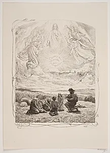 Illustration til "L'Oraison Dominicale" by Lorenz Frølich