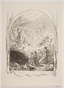 Illustration til "L'Oraison Dominicale" by Lorenz Frølich