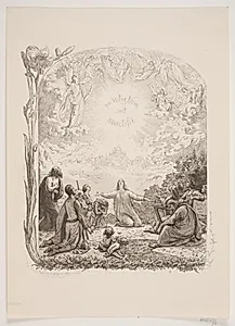 Illustration til "L'Oraison Dominicale" by Lorenz Frølich