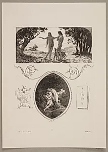 Illustration til "L'Oraison Dominicale" by Lorenz Frølich