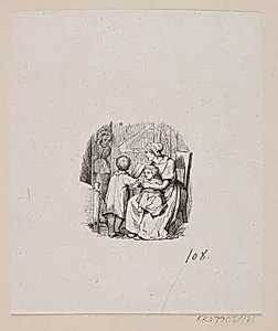 Illustration til "Lille Tuk" i H.C. Andersen, "Eventyr og Historier", Bind 2 by H.P. Hansen