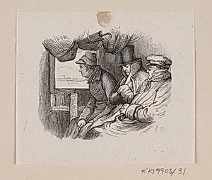 Illustration til "Lykkens Kalosker" i H.C. Andersen, "Eventyr og Historier", Bind 1 by H.P. Hansen