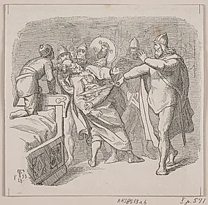 Illustration til "Mellemriget og opløsningstilstanden" by Ubekendt