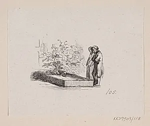 Illustration til "Nabofamilierne" i H.C. Andersen, "Eventyr og Historier", Bind 2 by H.P. Hansen