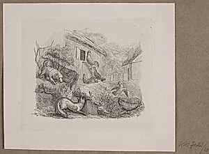 Illustration til O. Specter, "Fabler for Børn" by Vilhelm Kyhn