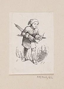 Illustration til "Ole Lukøie" i H.C. Andersen, "Eventyr og Historier", Bind 1 by H.P. Hansen