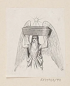 Illustration til "Paradisets Have" i H.C. Andersen, "Eventyr og Historier", Bind 1 by H.P. Hansen