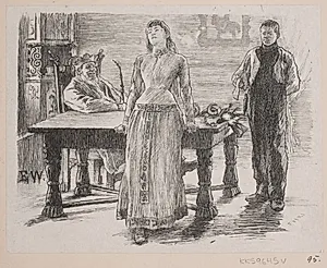 Illustration til "Prinsessen som Ingen kunne målbinde" by Ubekendt