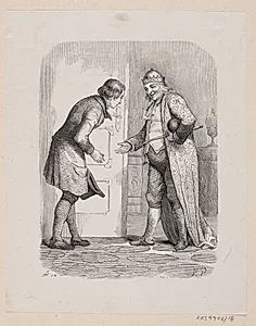 Illustration til "Reisekammeraten" i H.C. Andersen, "Eventyr og Historier", Bind 1 by H.P. Hansen