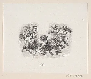Illustration til "Snedronningen" i H.C. Andersen, "Eventyr og Historier", Bind 1 by H.P. Hansen