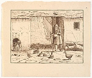 Illustration til St. St. Blicher, De tre Helligaftener by Christen Dalsgaard