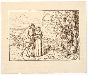 Illustration til St. St. Blicher, De tre Helligaftener by Christen Dalsgaard