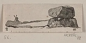 Illustration til "Steenmonumenter" by H.C. Henneberg