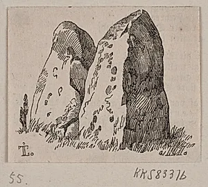 Illustration til "Steenmonumenter" by H.C. Henneberg