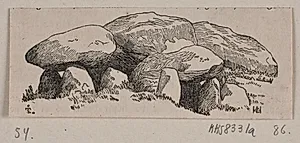 Illustration til "Steenmonumenter" by H.C. Henneberg