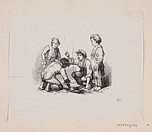 Illustration til "Stoppenaalen" i H.C. Andersen, "Eventyr og Historier", Bind 2
