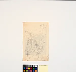 Illustration til "Strandvarslet og kirkegrimen"