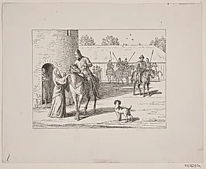 Illustration til Svend Grundtvig, "Marsk Stig: Dansk Folkevise Fra 13de Aarhundrede", 1861 by Constantin Hansen
