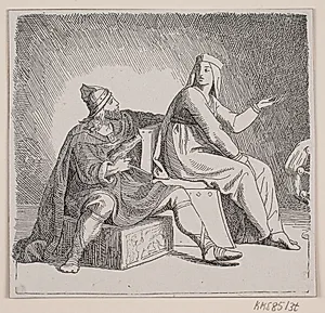 Illustration til "Svend Tveskægs tog til England og slaget ved Svold" by Ubekendt