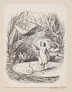 Illustration til "Tommelise" i H.C. Andersen, "Eventyr og Historier", Bind 1 by H.P. Hansen