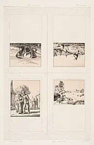 Illustrationer til "Billedbog for børn. Tegnet af Otto Haslund og Pietro Krohn med Vers af J. Krohn"