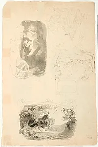 Illustrationsudkast by Lorenz Frølich