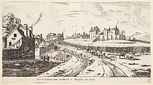 Indfaldsvejen til Saint Marceau nær Paris by Reinier Zeeman