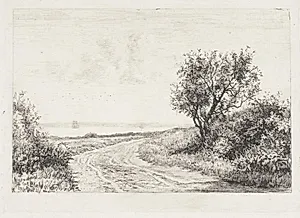 Indgang til Hornbækplantagen by Carl Bloch
