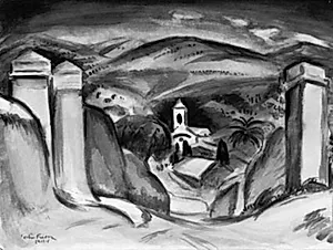 Indgangen til Cassis, også kaldet Kirketårnet i Cassis by Emile Othon Friesz
